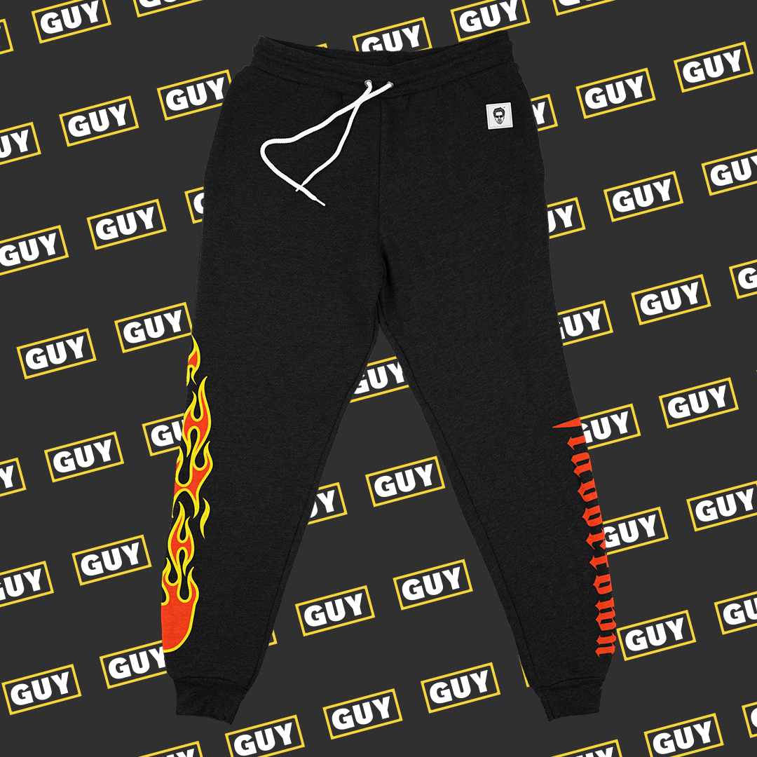 Champion flame sweatpants hotsell